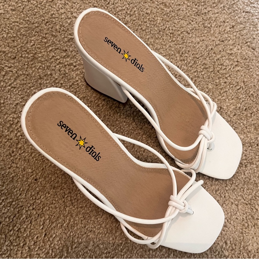 White Kitten Heels